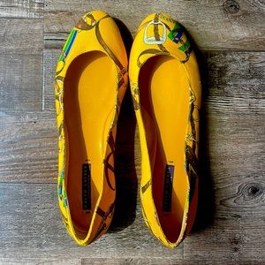 Yellow Ralph Lauren flats